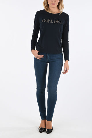 ARMANI JEANS Embroidered T-shirt