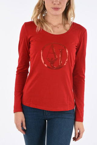 ARMANI JEANS Sequined T-shirt