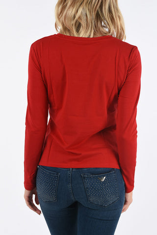 ARMANI JEANS Sequined T-shirt