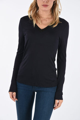 ARMANI JEANS Sequined V-neck T-shirt