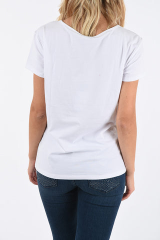 ARMANI JEANS Hearts Printed T-shirt