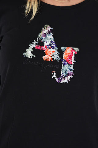 ARMANI JEANS Sequined T-shirt