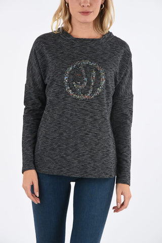 ARMANI JEANS embroidered Crewneck Sweater