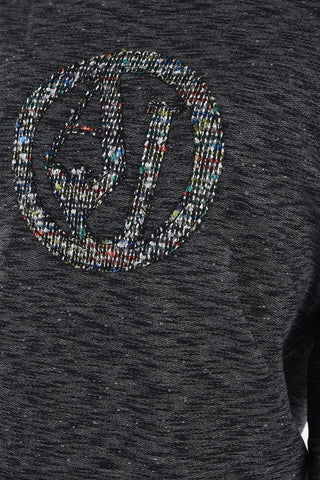 ARMANI JEANS embroidered Crewneck Sweater