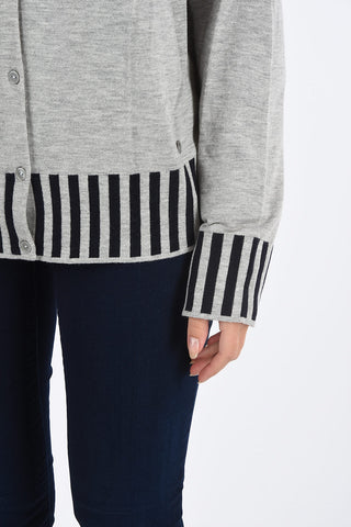 ARMANI JEANS Cardigan with Striped Waist