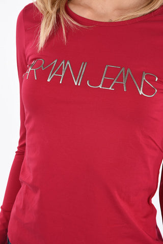ARMANI JEANS Lofo Embroidered T-shirt