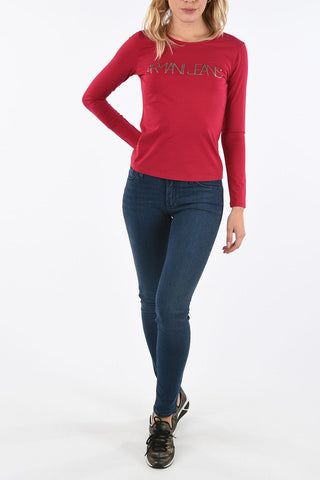 ARMANI JEANS Lofo Embroidered T-shirt