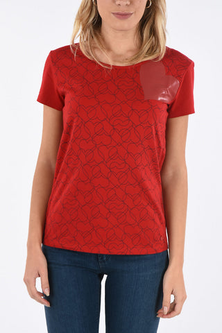 ARMANI JEANS Heart Printed T-shirt