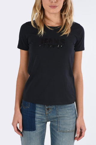 ARMANI JEANS Sequined T-shirt