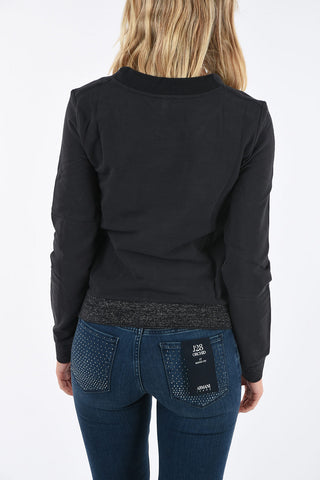 ARMANI JEANS Felpa Girocollo con Dettaglio Glitter