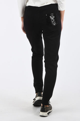 ARMANI JEANS Jogger con Paillettes