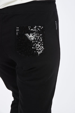 ARMANI JEANS Jogger con Paillettes