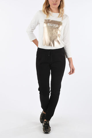 ARMANI JEANS Jogger con Paillettes