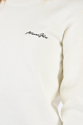 ARMANI JEANS Rose Embroidered Sweatshirt