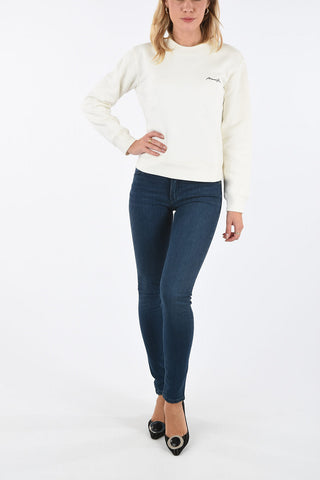 ARMANI JEANS Rose Embroidered Sweatshirt