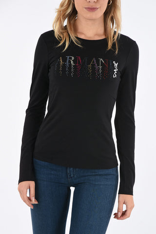 ARMANI JEANS T-shirt con Strass