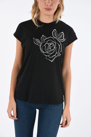 ARMANI JEANS Rose Printed T-shirt