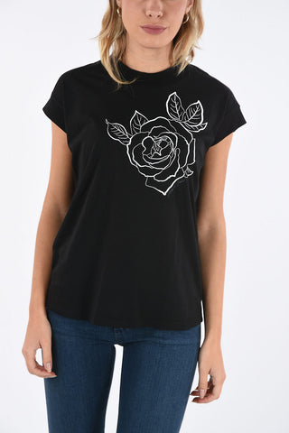 ARMANI JEANS Rose Printed T-shirt