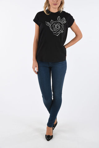 ARMANI JEANS Rose Printed T-shirt