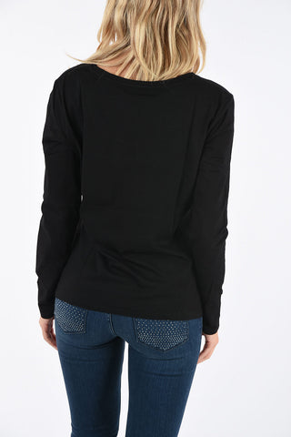 ARMANI JEANS Sequined T-shirt