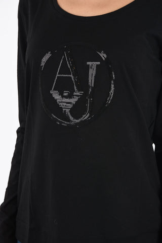 ARMANI JEANS Sequined T-shirt