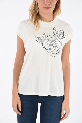 ARMANI JEANS Rose Printed T-shirt