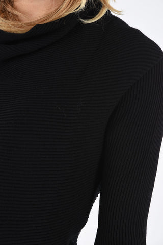 ARMANI JEANS Maglia a Costine a collo sciallato