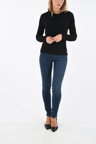 ARMANI JEANS Maglia a Costine a collo sciallato