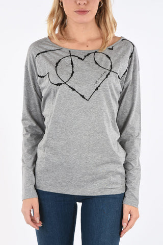 ARMANI JEANS Embroidered T-shirt