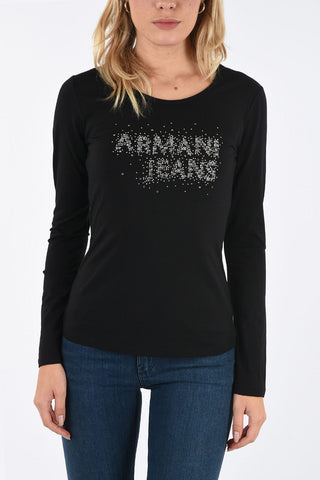 ARMANI JEANS T-shirt con Strass