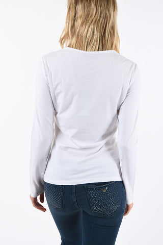 ARMANI JEANS T-shirt con Strass