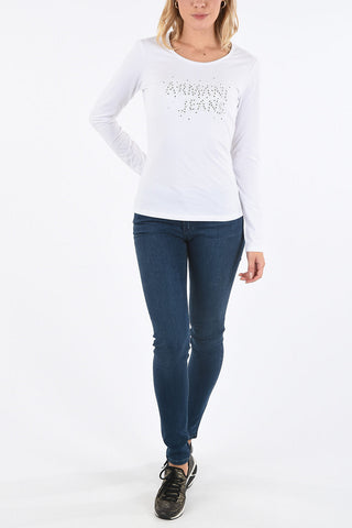 ARMANI JEANS T-shirt con Strass