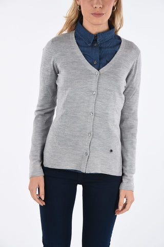 ARMANI JEANS Wool V-neck Cardigan