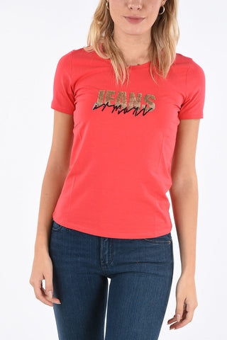 ARMANI JEANS Sequined T-shirt