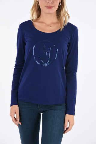 ARMANI JEANS Sequined T-shirt