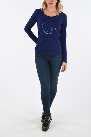 ARMANI JEANS Sequined T-shirt