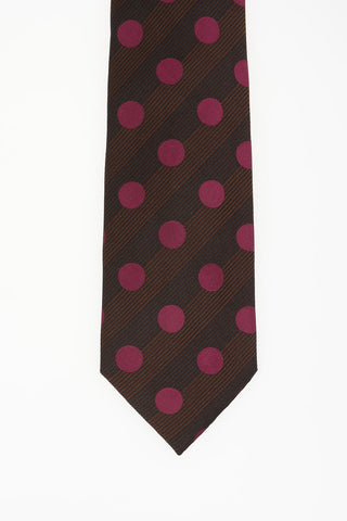 Silk Tie with Polka Dots