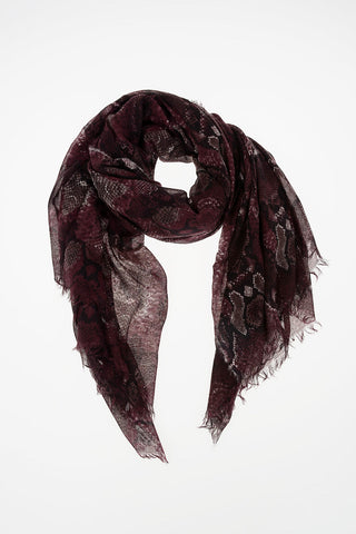 Snake Printed Foulard