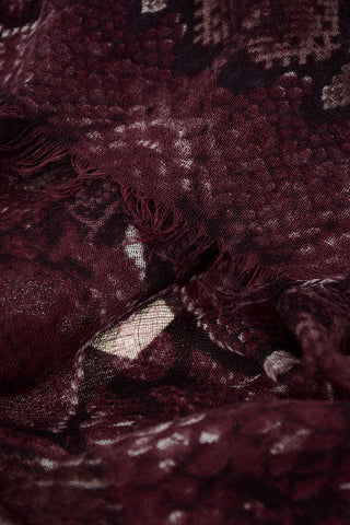 Snake Printed Foulard