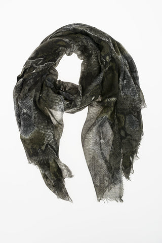 Snake Printed Foulard