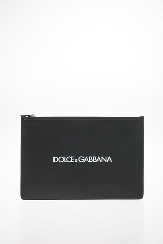 Pochette NECESSAIRE in Pelle con Logo Stampato