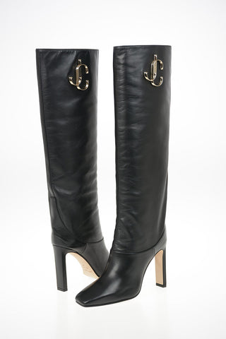 Leather MAHESA Knee Length Pull On Boots 10cm
