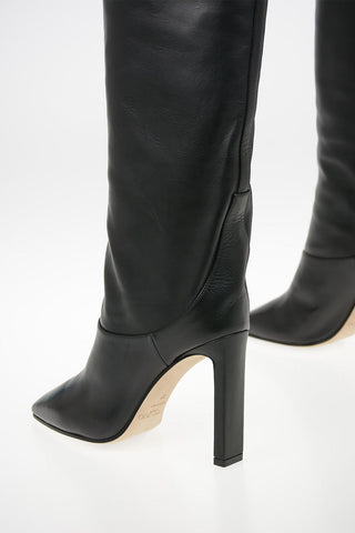 Leather MAHESA Knee Length Pull On Boots 10cm