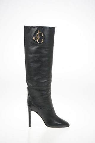 Leather MAHESA Knee Length Pull On Boots 10cm