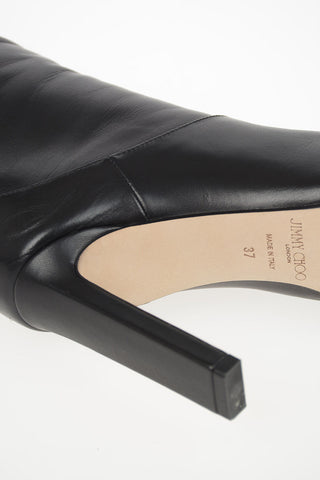 Leather MAHESA Knee Length Pull On Boots 10cm