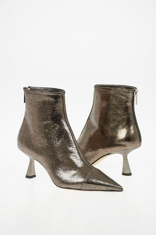 Metallic Leather KIX Booties 6.5cm