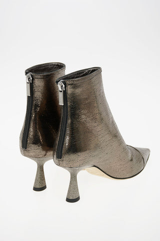 Metallic Leather KIX Booties 6.5cm