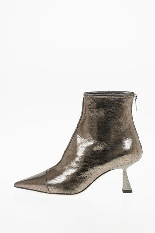 Metallic Leather KIX Booties 6.5cm