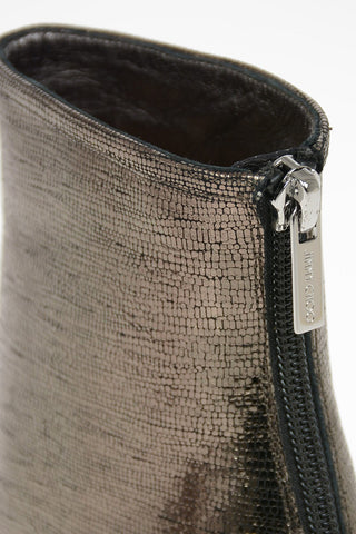 Metallic Leather KIX Booties 6.5cm
