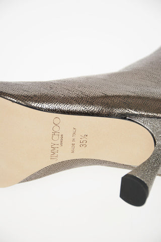 Metallic Leather KIX Booties 6.5cm